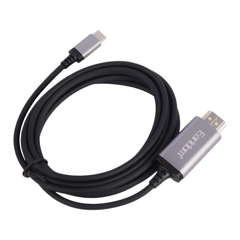 کابل تبدیل Type-C به HDMI ارلدام ET-W34 طول 2 متر