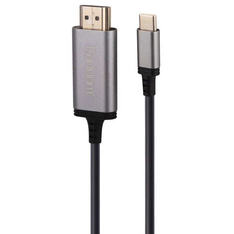 کابل تبدیل Type-C به HDMI ارلدام ET-W34 طول 2 متر